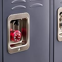 Vista 2 de Master Lock 1530T - Candado de combinación para casillero, 2 unidades (paquete de 1), los colores pueden variar