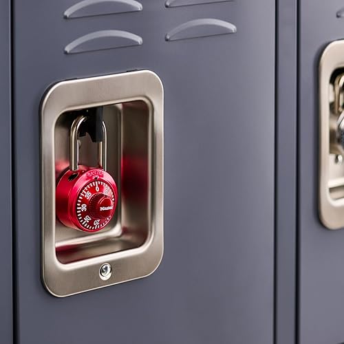 Miniatura 2 de Master Lock 1530T - Candado de combinación para casillero, 2 unidades (paquete de 1), los colores pueden variar