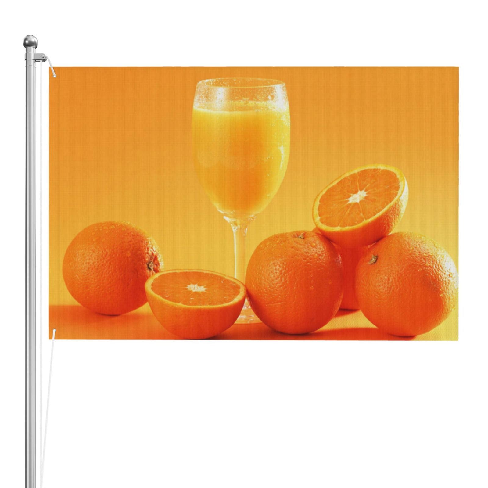 Drapeau de jus d'orange double face résistant aux intempéries extérieures - 8