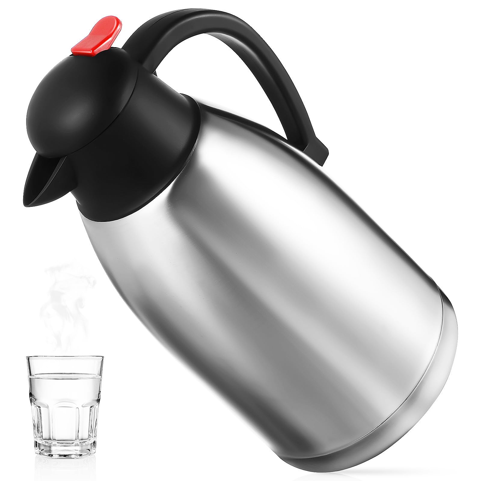 Carafe isotherme 2l KICHOUSE pour savourer un café chaud au bureau ou à la maison