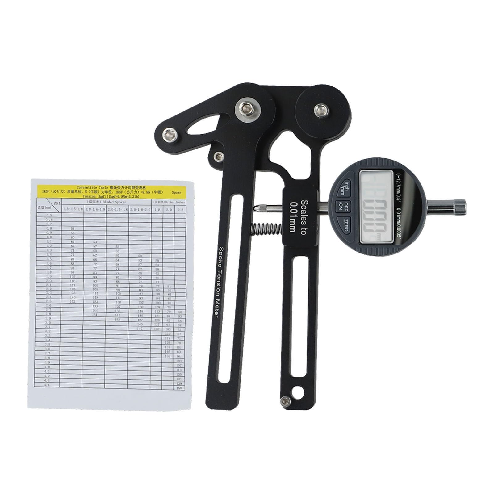 Speichen Spannlehre 26 275 700C 29 Zoll, für CNC-gefrästes Werkzeug aus Aluminiumlegierung, rotes elektronisches Modell