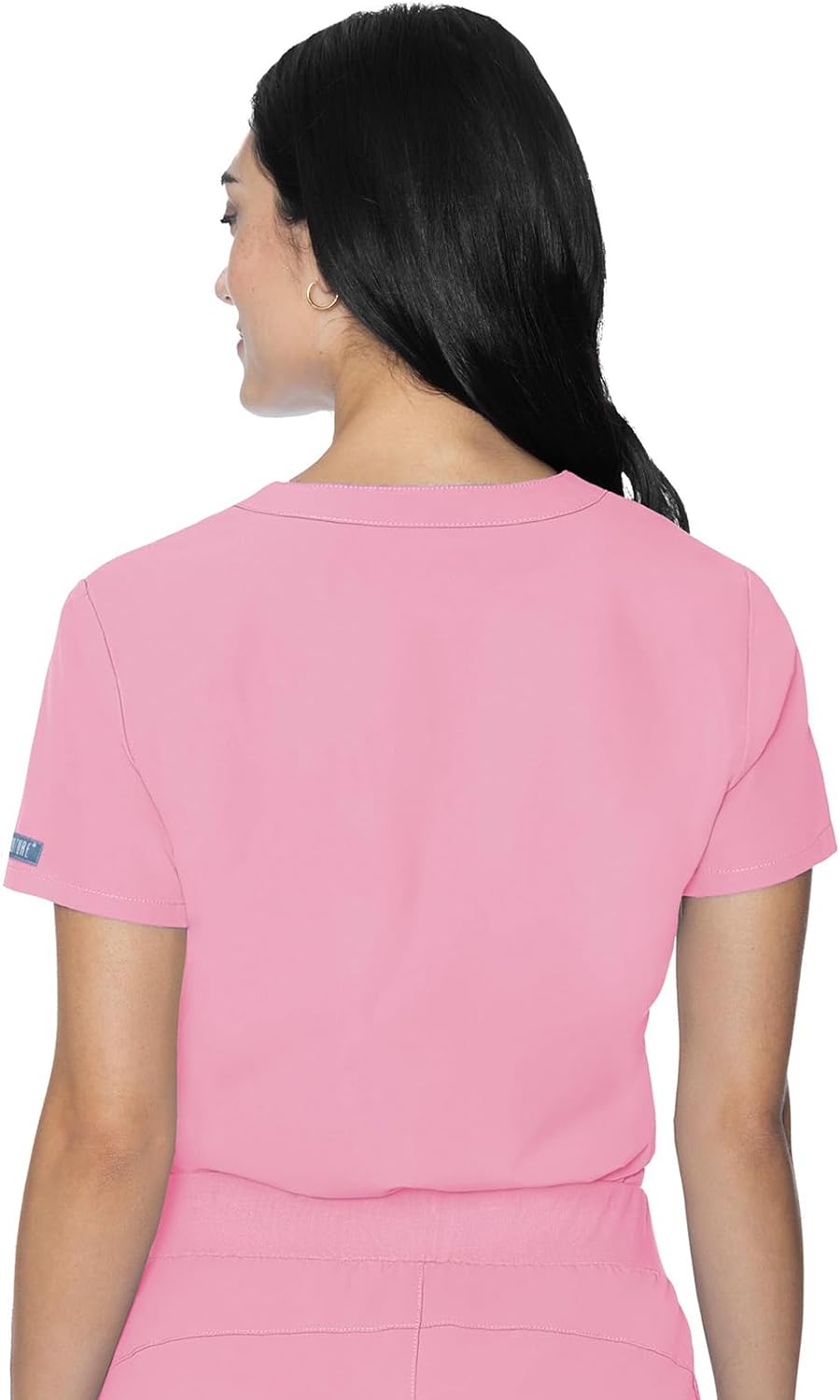 Med Couture V-Neck Chest Pocket Top, Modern Classic Fit, Moisture Wicking, Ultra Soft with 360° Stretch, SPF 50-8482 - Image 4