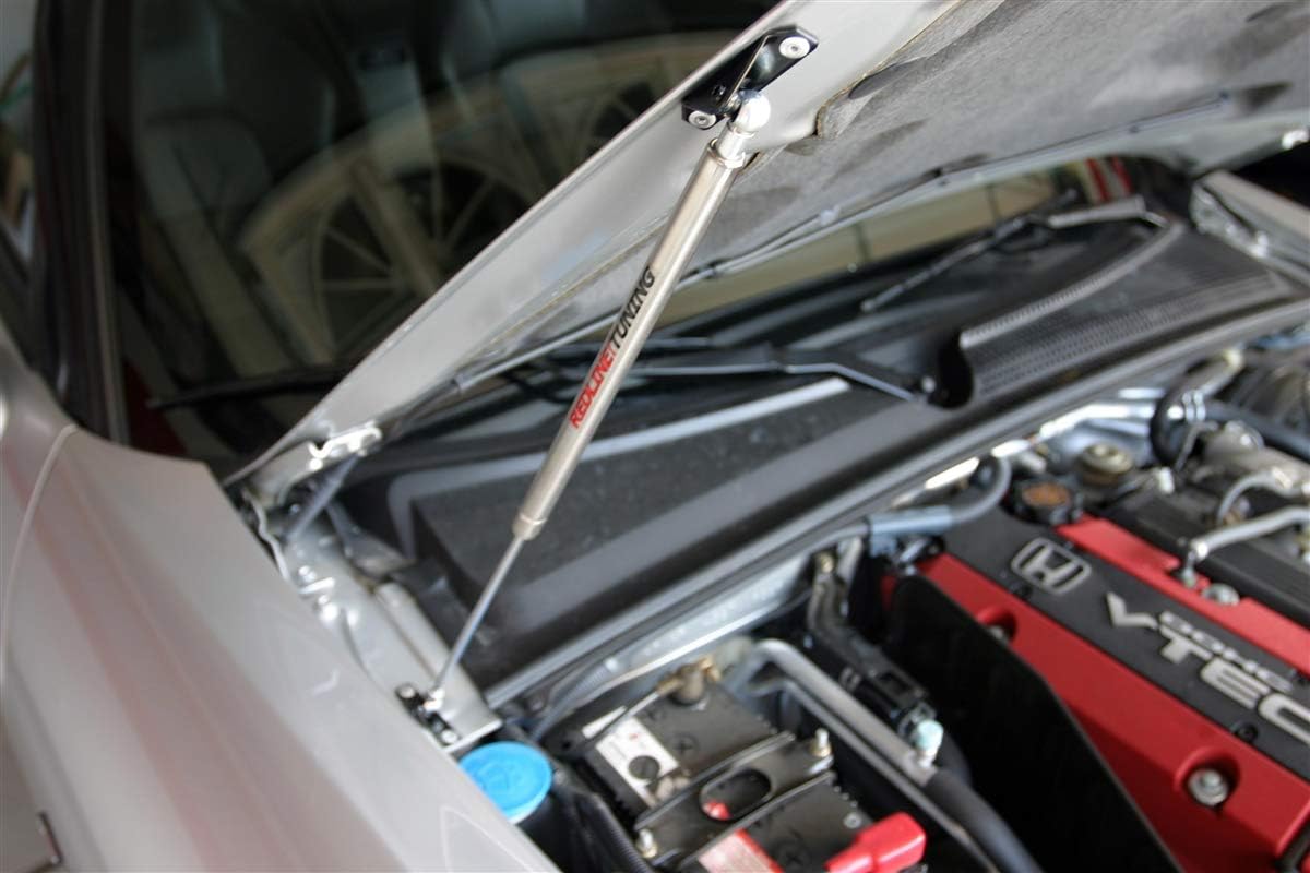 Redline Tuning 21-18010-02 Hood Quicklift Plus System Compatible with Honda S2000 2000-2009 (All Black Components)