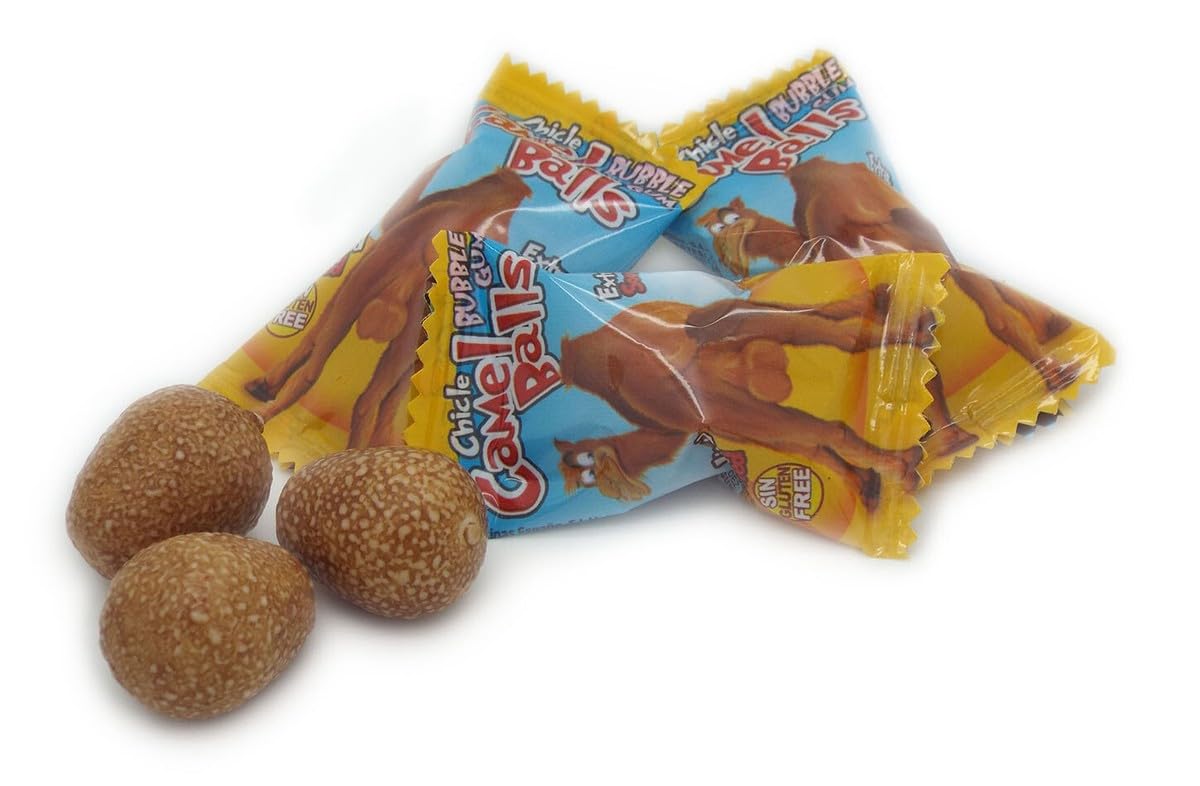 Fini Chicle Bubble Gum Camel Balls Líquido Sour Extra Lleno Caja 200