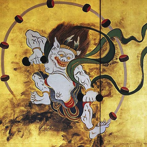 Amazon.co.jp: 酒井抱一『 風神雷神図 』のマウスパッド：フォトパッド