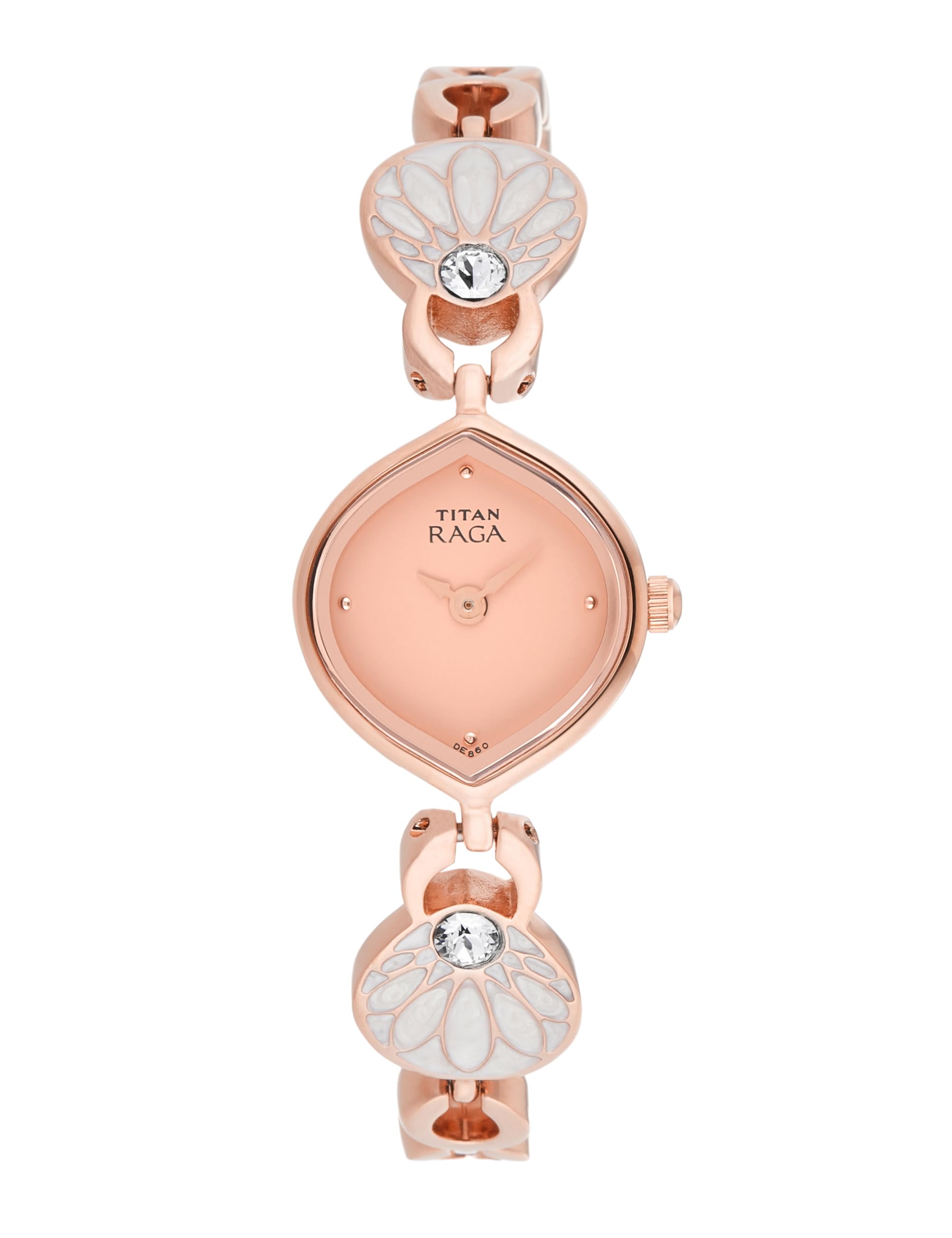 Raga Pink Dial Analog Metal Strap Watch for Women-NS2497WM01/NT2497WM01-image-13
