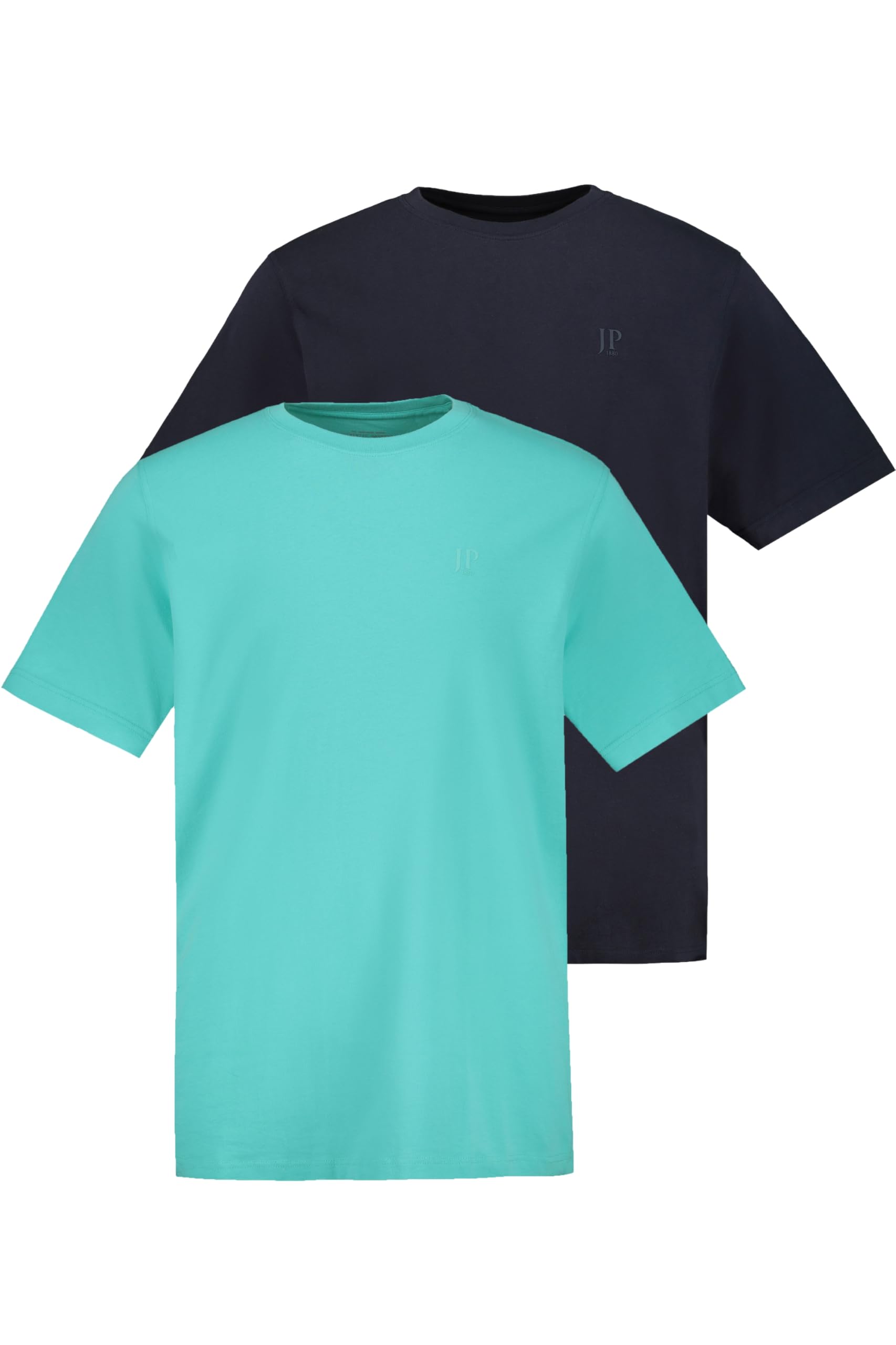 JP 1880 Men's T-Shirts, 2er-Pack T-Shirts Pastel Mint 7XL
