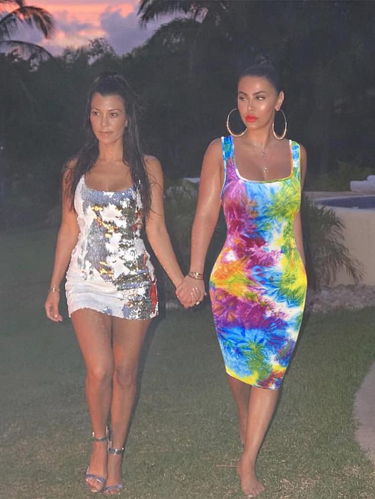 LAGSHIAN Women's Sexy Bodycon Tank Dress Sleeveless Basic Midi Club Dresses - Image 6