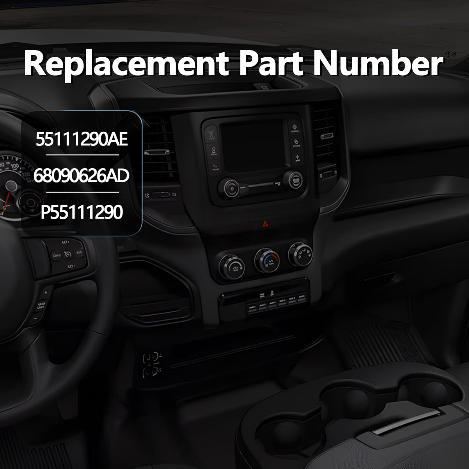 AC Heater Climate Temperature Control Compatible with Dodge Ram 1500 2500 3500 4500 5500 2011-2012 Replaces 55111290AE 68090626AD P55111290