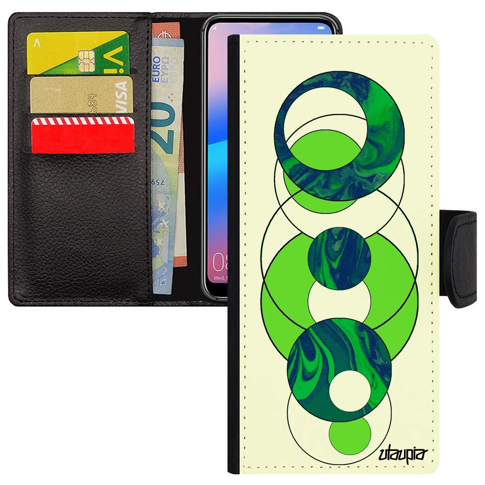 Coque Note 20 Ultra portefeuille et étui aimantée en marbre vert