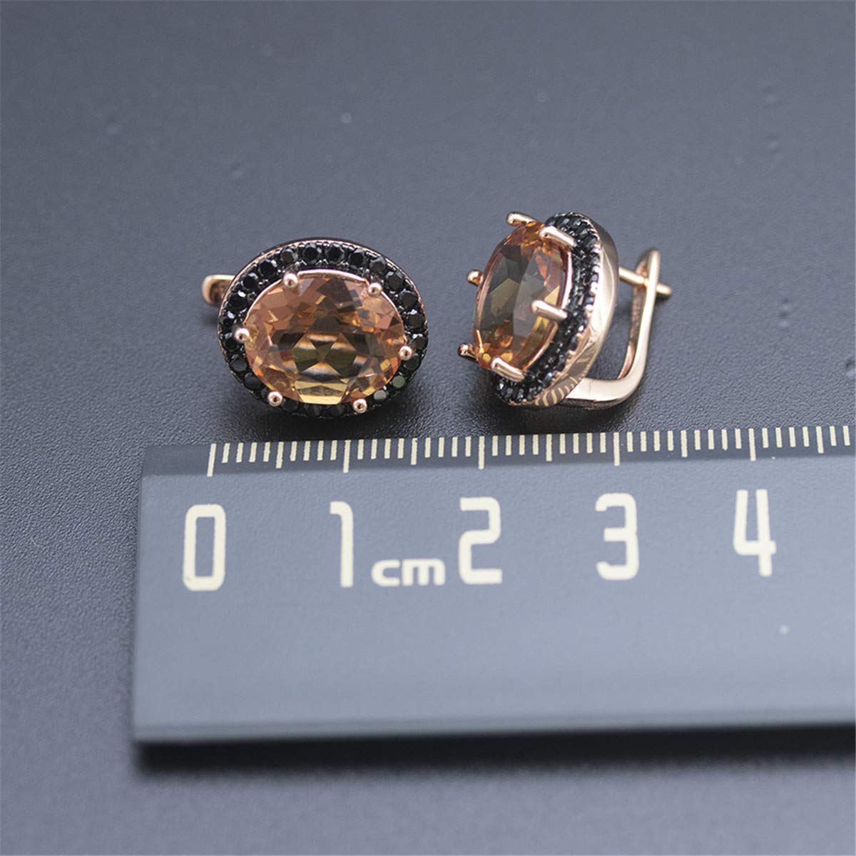 Pendientes de plata de ley 925 chapados en oro rosa de 10 quilates con cambio de color de Sultanit, joyería fina para mujeres y novias
