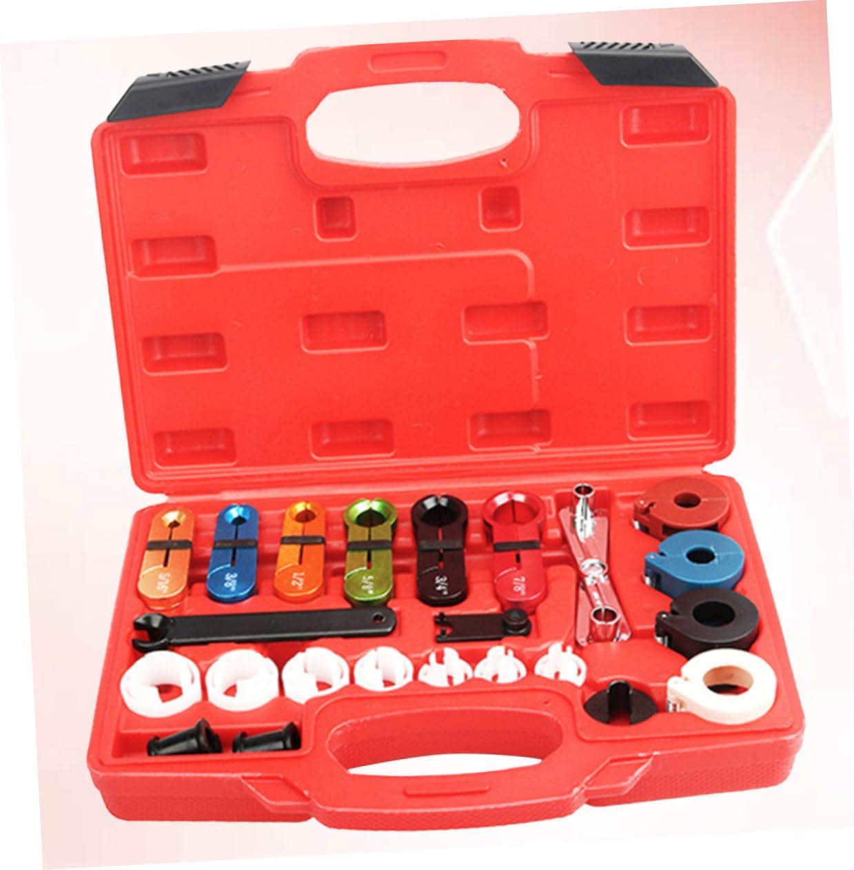 22Pcs Automotive Tool Kit Set Fuel Transmission Line Disconnect Tool for Quick Easy and Fuel Line Separation Durable Design for Mechanic Use Red