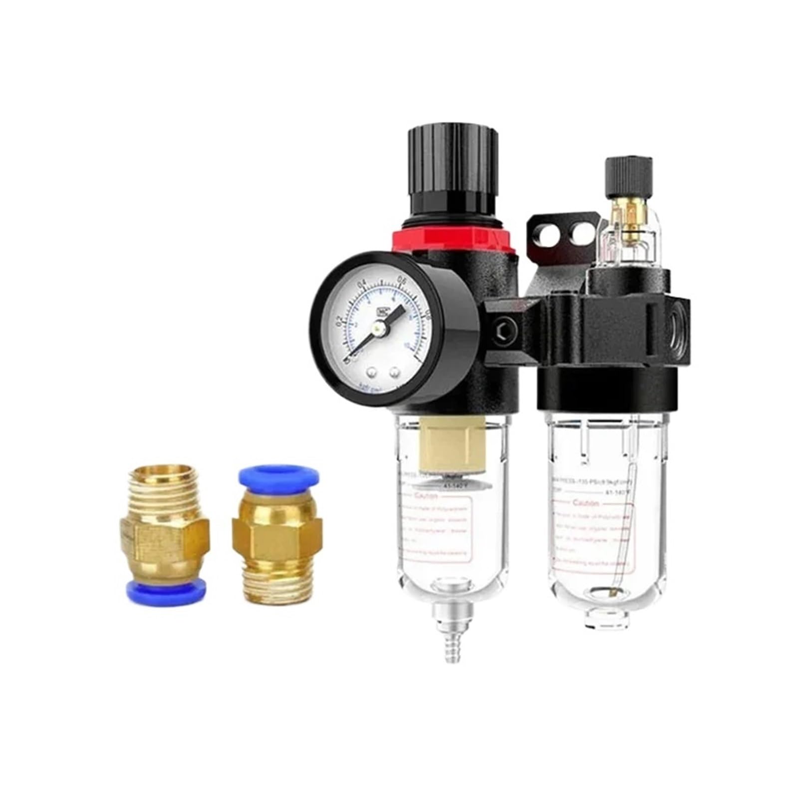PHNOITPQ AFC2000 AFR2000+AL2000 G1/4 air compressor oil-water separator air filter pressure reducing valve regulator(AFC2000+PC10-02x2)