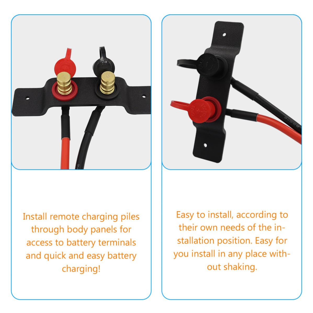 FRCOLOR Câble de Démarrage Haute Tension pour Batterie Atv Compatible Can-am Prolongateur de Borne Étanche Connecteur Professionnel pour Véhicules Utilitaires et Machines Agricoles