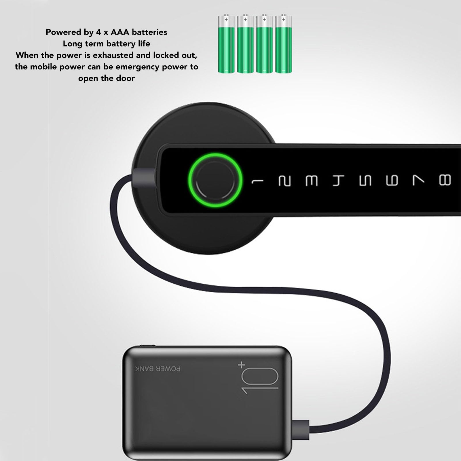 Smart Lock Semiconduttore professionale Impronta digitale intelligente Password Sblocco chiave Blocco ingresso per porta interna 'ufficio 'appartamento 'hotel