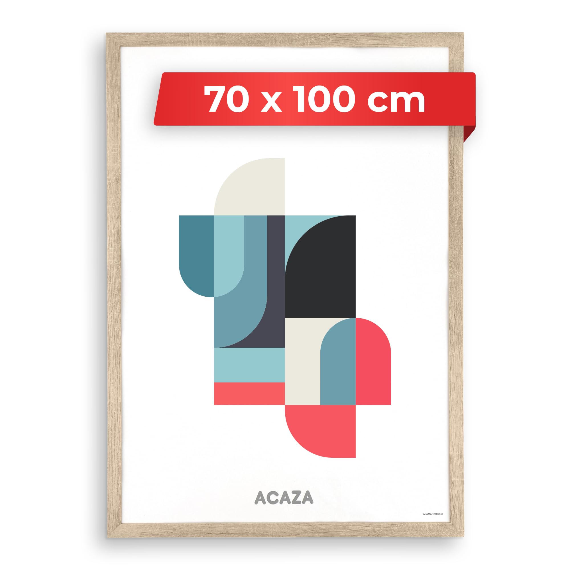 ACAZA 5-er Set Bilderrahmen 15x20 cm - Schwarz Holz - Fotorahmen für mehrere Fotos - Inkl. Acrylglas Schutz