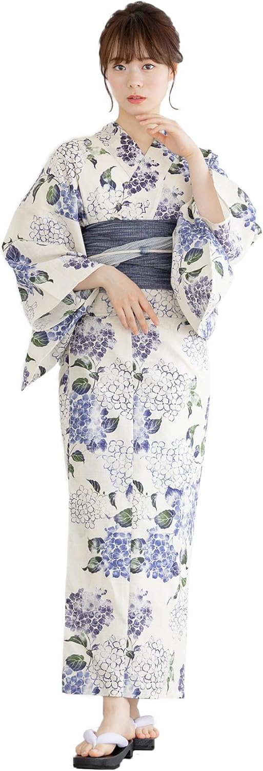 浴衣生地のノースリーブワンピース 浴衣反物からリメイク ノースリーブ