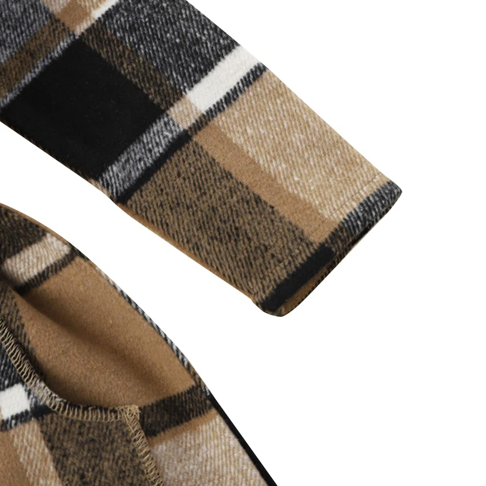 Hopscotch Checkered Full-Sleeve Long Coat(5-6 Years) 4