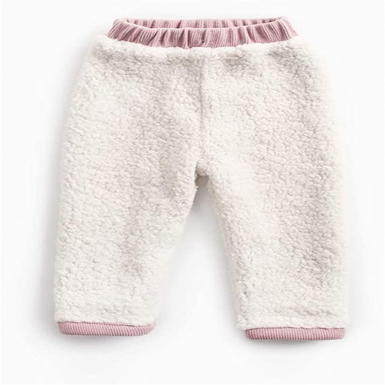 Petit bébé fille garçon hiver chaud taille haute pantalon de jogging enfant en bas âge coton cordon pantalon doublé polaire velours côtelé pantalon
