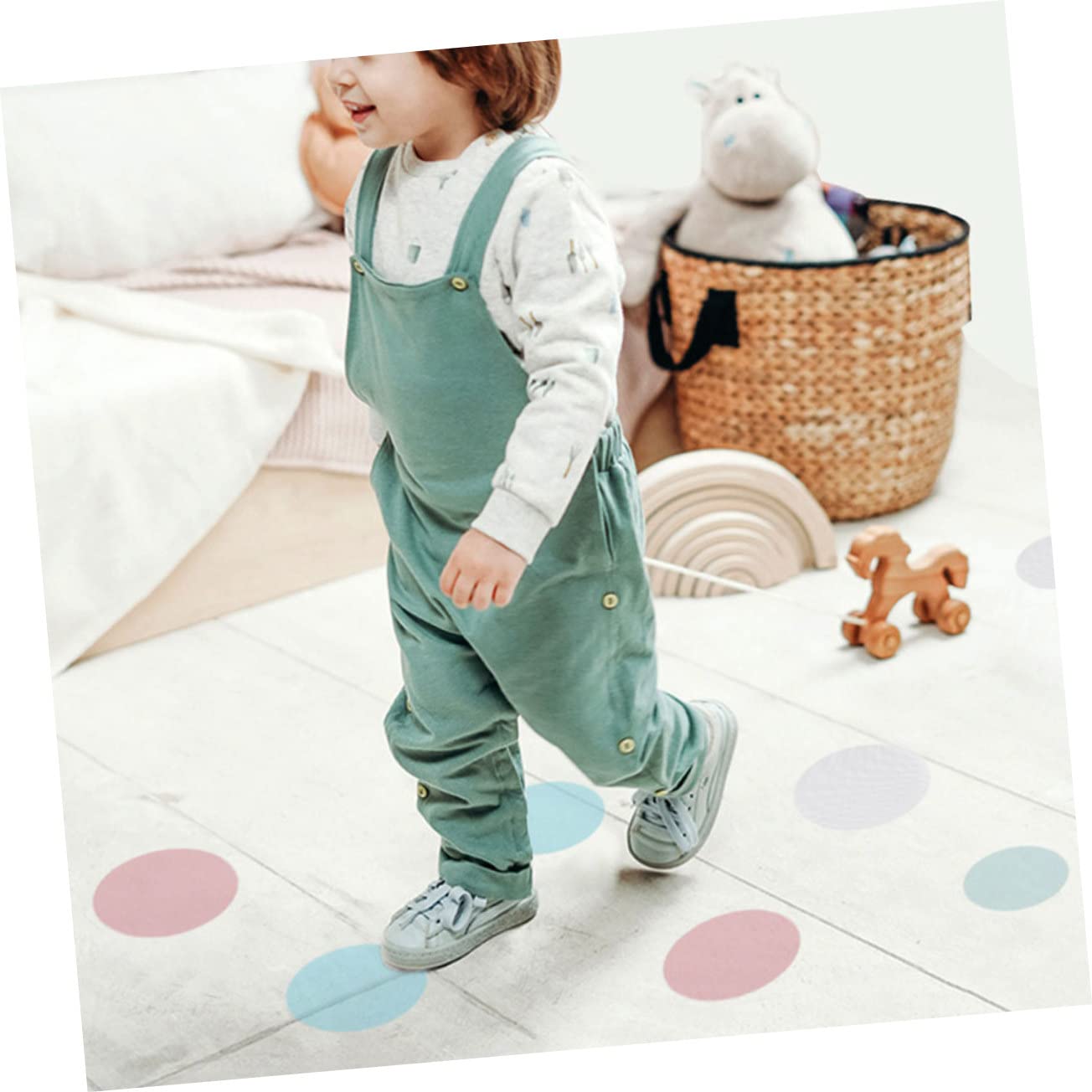IMIKEYA 72piezas Pegatinas Antideslizantes para Bañera y Escaleras Coloridas y Autoadhesivas y Resistentes Al Agua para Baños Escaleras y Superficies
