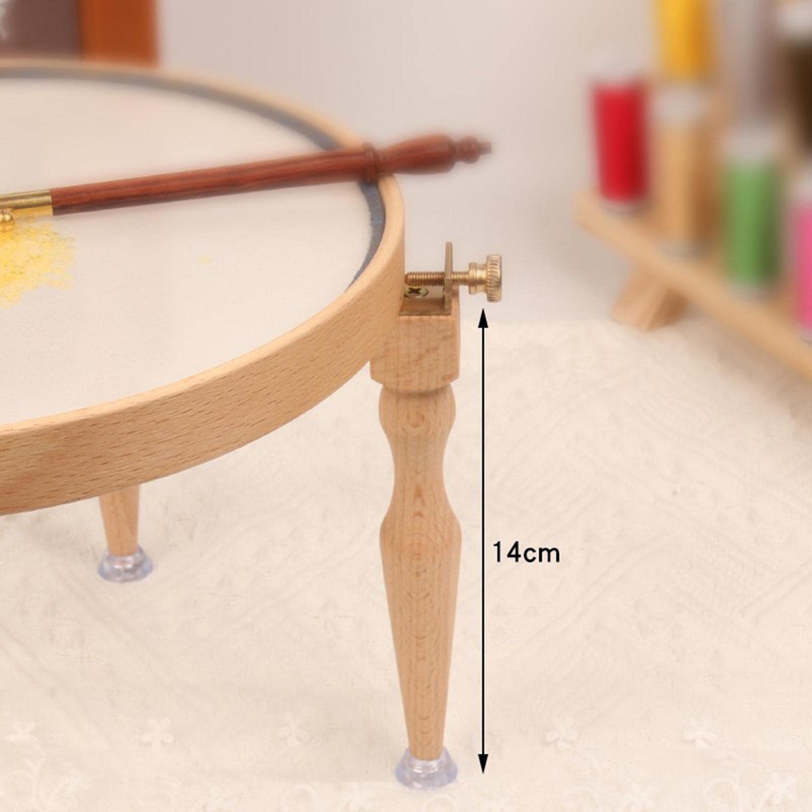 Garende Adjustable Wooden Embroidery Hoop Stand Legs - Embroidery Hoop Legs Supplies for Sewing