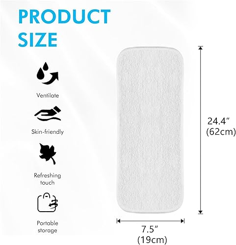 Miniatura 2 de Paquete de 6 insertos de microfibra de rayón para adultos, pañales de tela para el cuidado de la incontinencia, 4 capas lavables, reutilizables,
