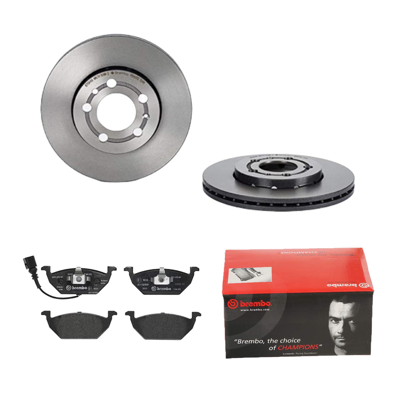 2 Bremsscheiben belüftet 256 mm + Bremsbeläge Vorne von Brembo Innenbelüftet (1420-53479) Bremsensatz Bremsanlage Bremsen-Kit,Bremsenset, Bremsscheiben, Bremsbeläge, Bremsen-Set, Beläge, Bremsbelag,