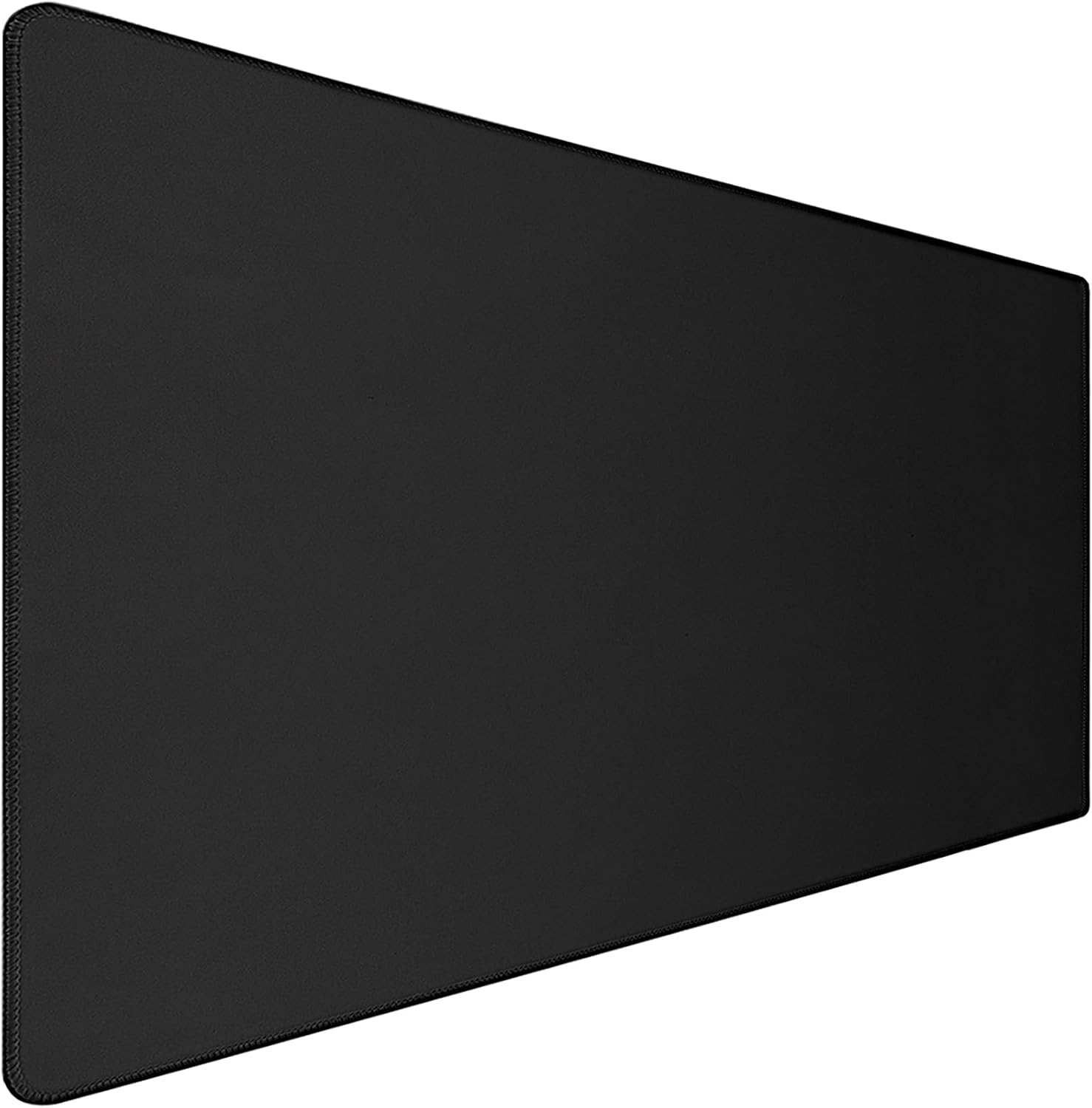 Large Gaming Mouse Pad with Extended Stitched Edges, (31.5X15.7 Inch) Durable Non-Slip Natural Rubber Base, Waterproof Keyboard Computer Mousepad for Esports Pros/Gamer/Desktop/Office/Home, Black