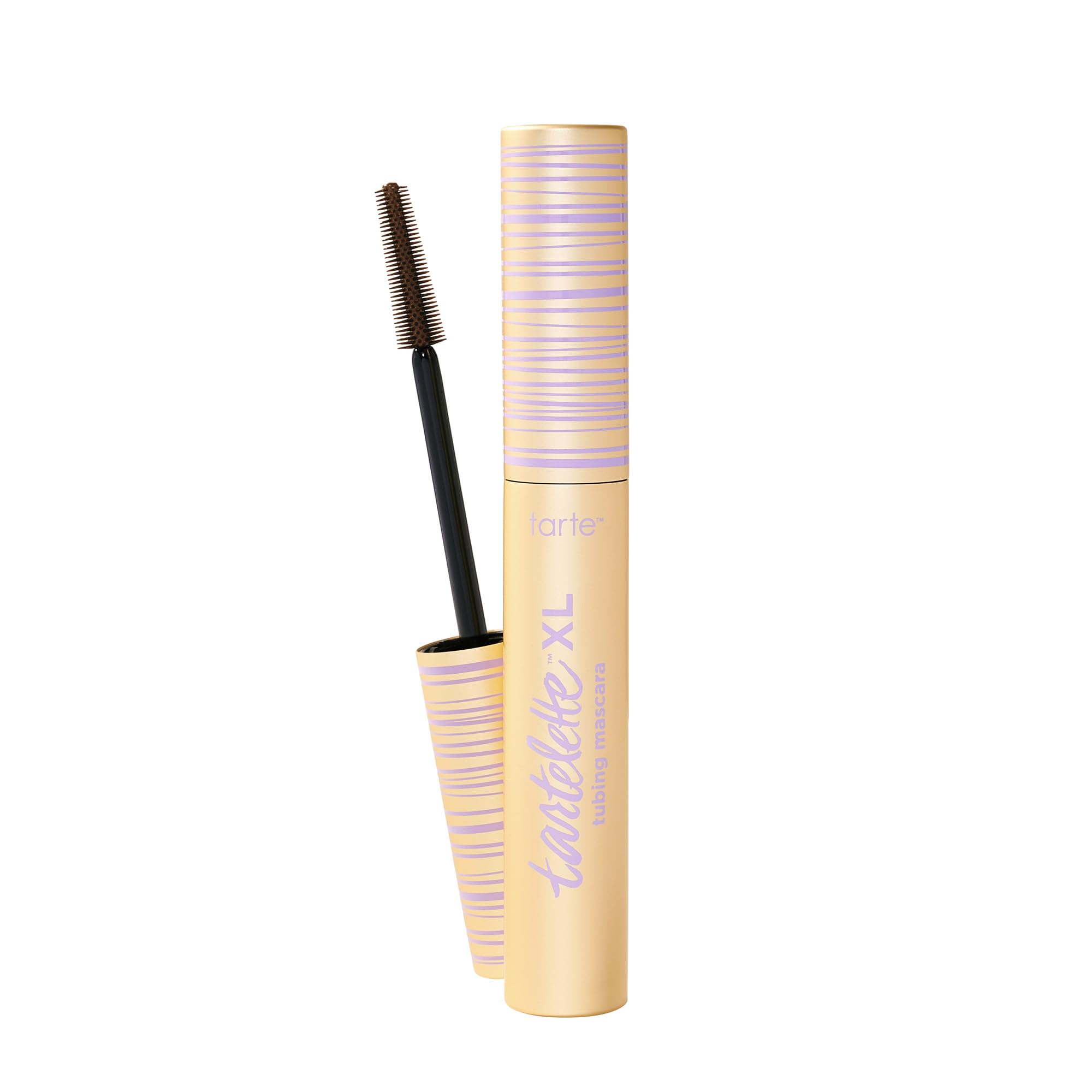 Photo 1 of tarte tartelette XL tubing mascara – Lash Extensions in a Tube with Peptide, Extra-Bold Buildable Length & Volume, Smudge-Proof Longwear, Easy-to-Remove, Vegan & Cruelty-Free, full size, brown