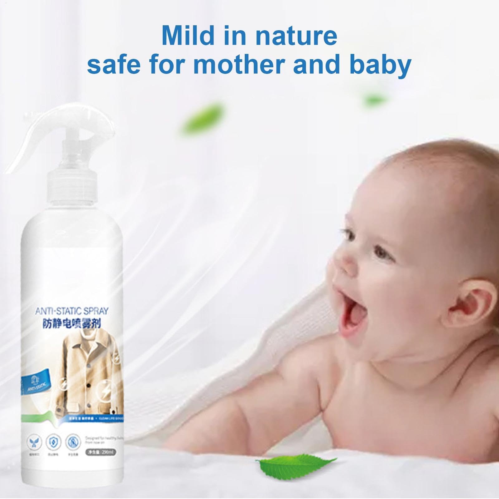Static Guard Spray – 290 ml antistatisches Spray für Kleidung, statischer