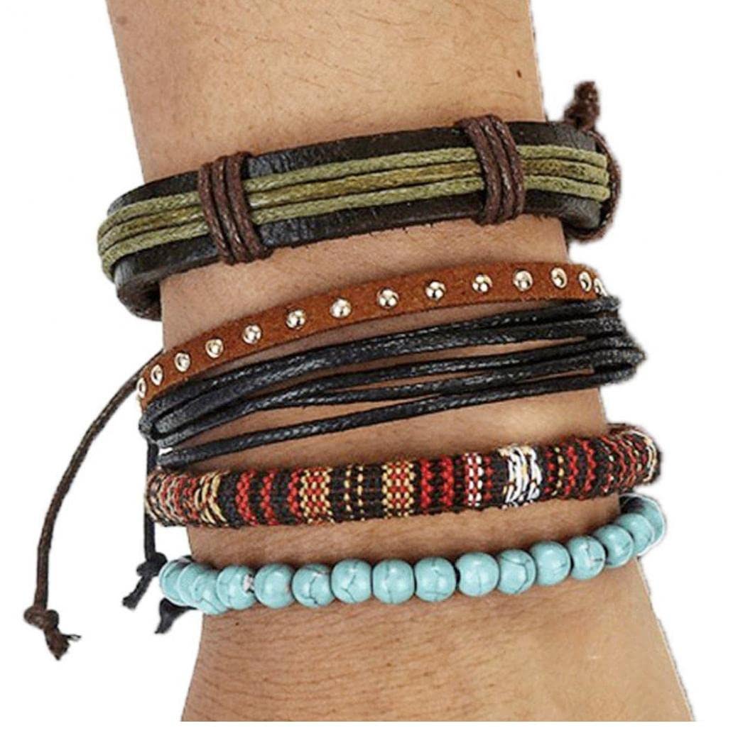 Amazon.co.jp: マルチレベルラップブレスレット 腕輪 ヘンプ