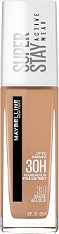 Maybelline Super Stay Full Coverage Oil Foundation For All Skin Types (Sun Beige, 1 Fl Oz.) Matte Finish, Pack Of 1