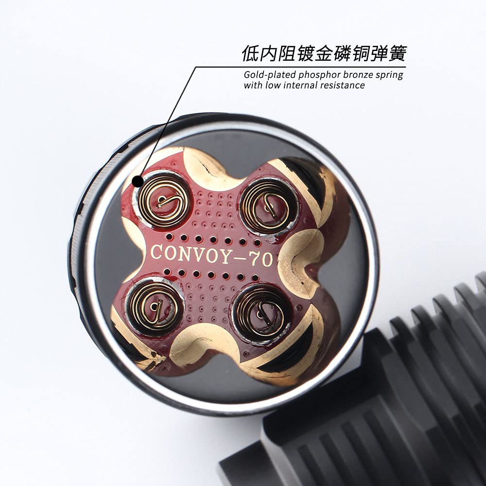 Convoy 4X18A SBT90.2 バッテリー付 懐中電灯 ハンディライト Amazon.co.jp: Convoy 4X18A 懐中電灯 SBT90.2 5400lm 温度制御とType
