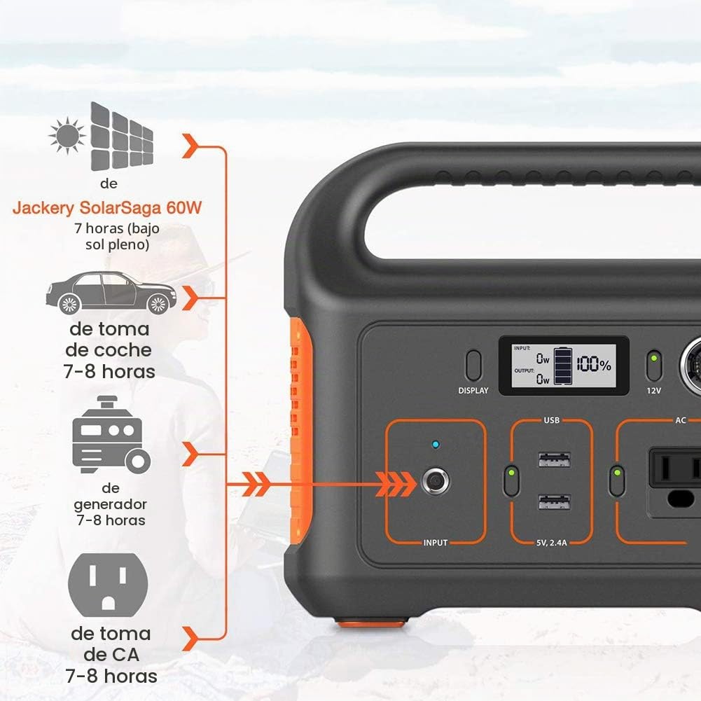 Generador portátil Estación de energía portátil de Litio, batería de Respaldo de 220V 311Wh, para Acampar, hogar, Viajes, al Aire Libre