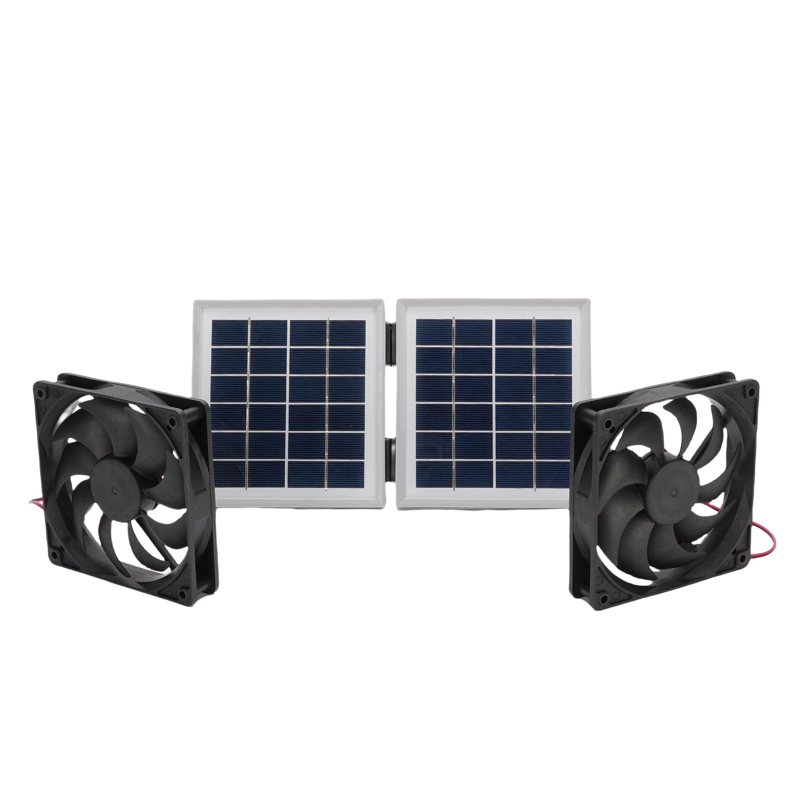 Słoneczny Wentylator Wyciągowy Ze Składanym Panelem 10 W, Przeciwdeszczowy(White)