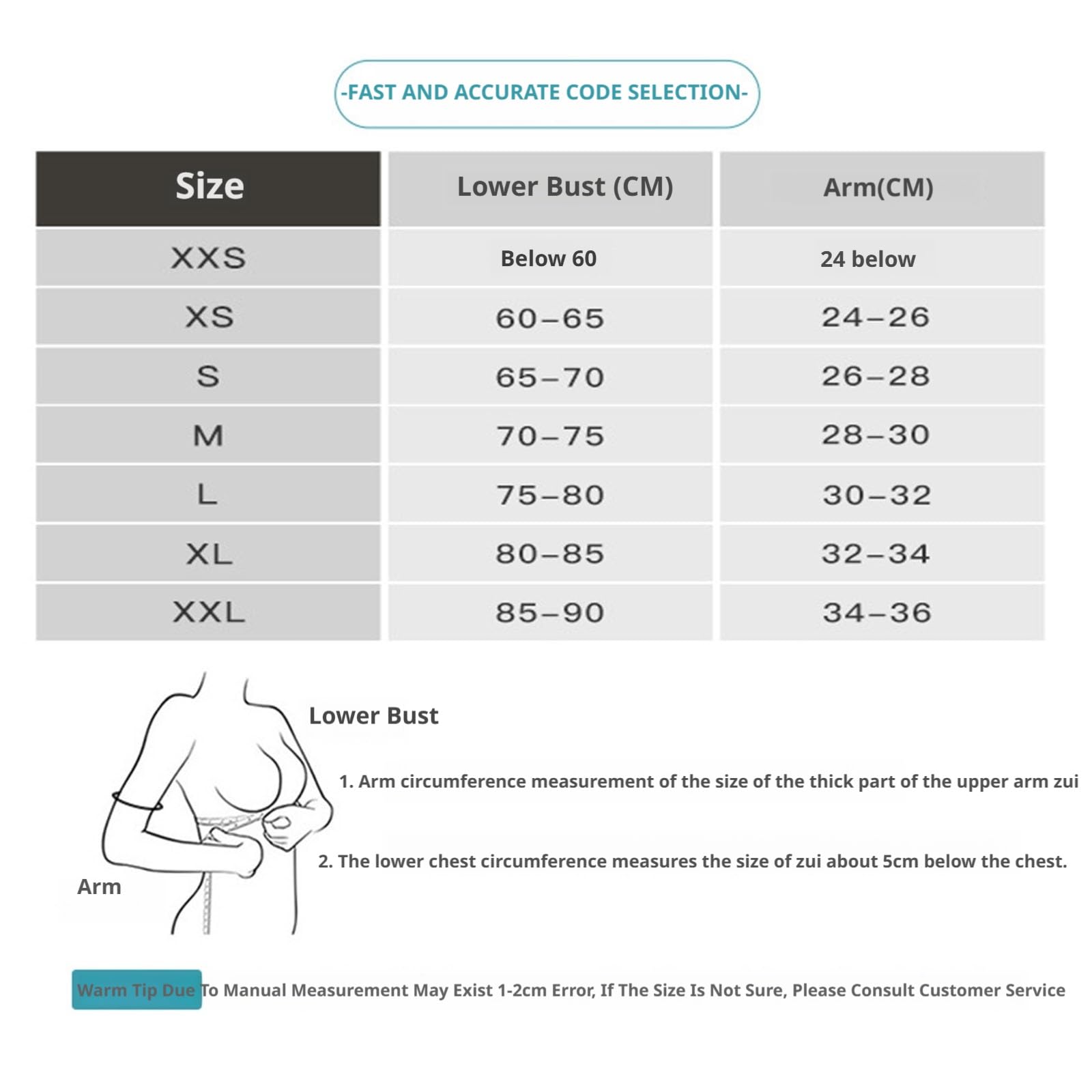 MMRTDJDR Manchon de Compression des Bras pour Femmes, Haut du Bras Lipo Post-Chirurgie, vêtements modelants, Soutien du Dos, Hauts Amincissants Corrects