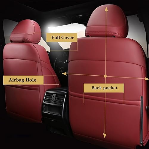 Miniatura 3 de Fundas de asiento de automóvil compatibles con Volvo Xc90 Xc40 Xc60 C30 C70 S60 S80 V40 V60 accesorios de cuero personalizados (color  1