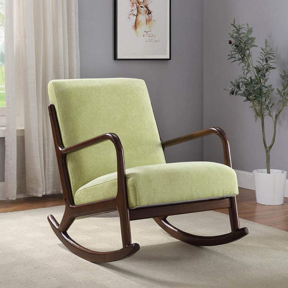 Sedia singola per il tempo libero in legno massello per adulti per il tempo libero per adulti casa camera da letto soggiorno poltrona reclinabile carico 200 kg