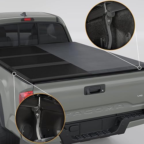 Miniatura 2 de 4 piezas de repuesto universales de abrazadera trasera para plegado duroplegable suave caja de camión cubierta Tonneau accesorios para automóviles