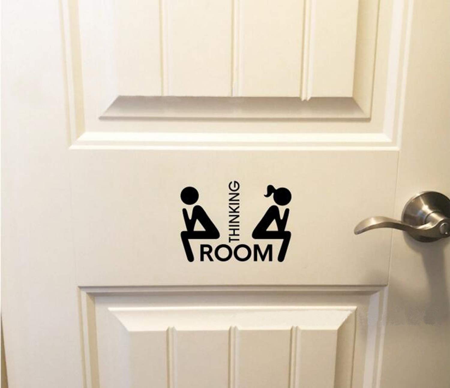 PVC Wall Sticker Funny Toilet Seat Sticker – Keep The Toilet Clean Sign ...
