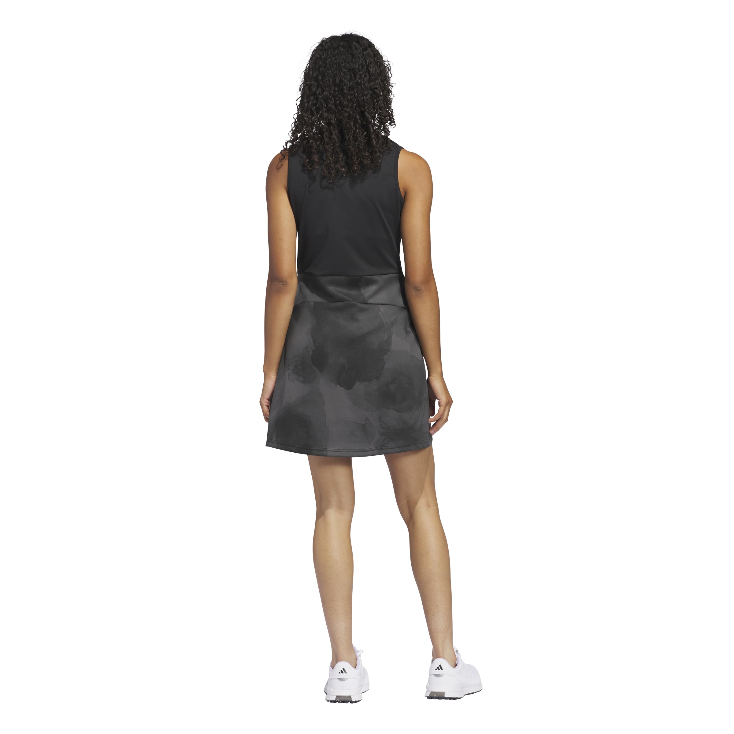 adidas Damska sukienka z nadrukiem hybrydowym Ultimate365 Tour Tenis, czarna, L, Czarny, L