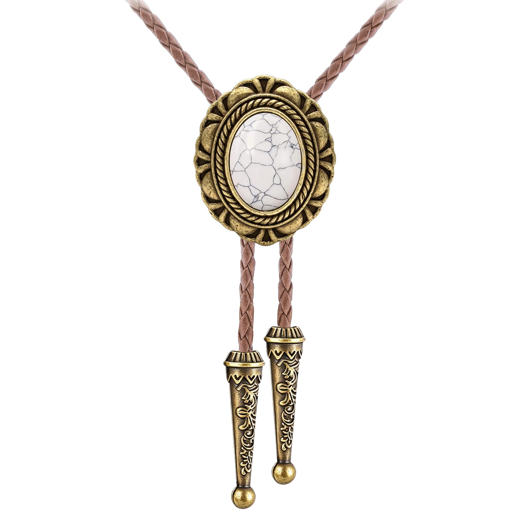 GelConnie Bolo Tie for Men Women Vintage Western Cowboy Necktie Adjustable