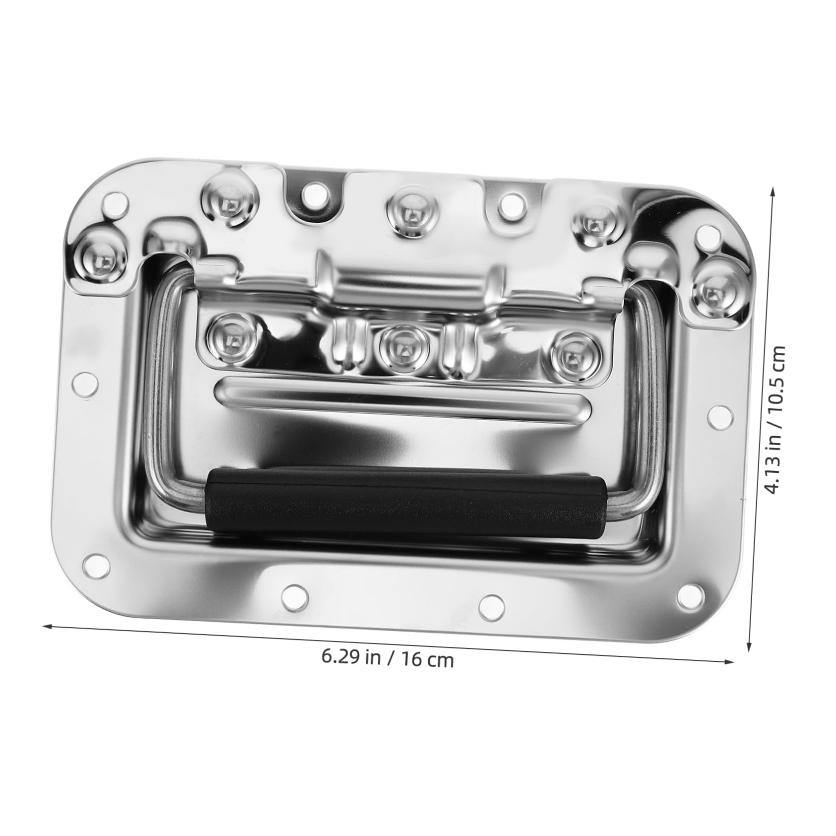 FUNOMOCYA Recessed Drawer Pulls Door Handles Pull Handles Case Handle Hardware Recessed Handle Chest Handle Recessed Pull Cabinet Pull Flight Case Hardware Pull Latch Silver Stainless Steel