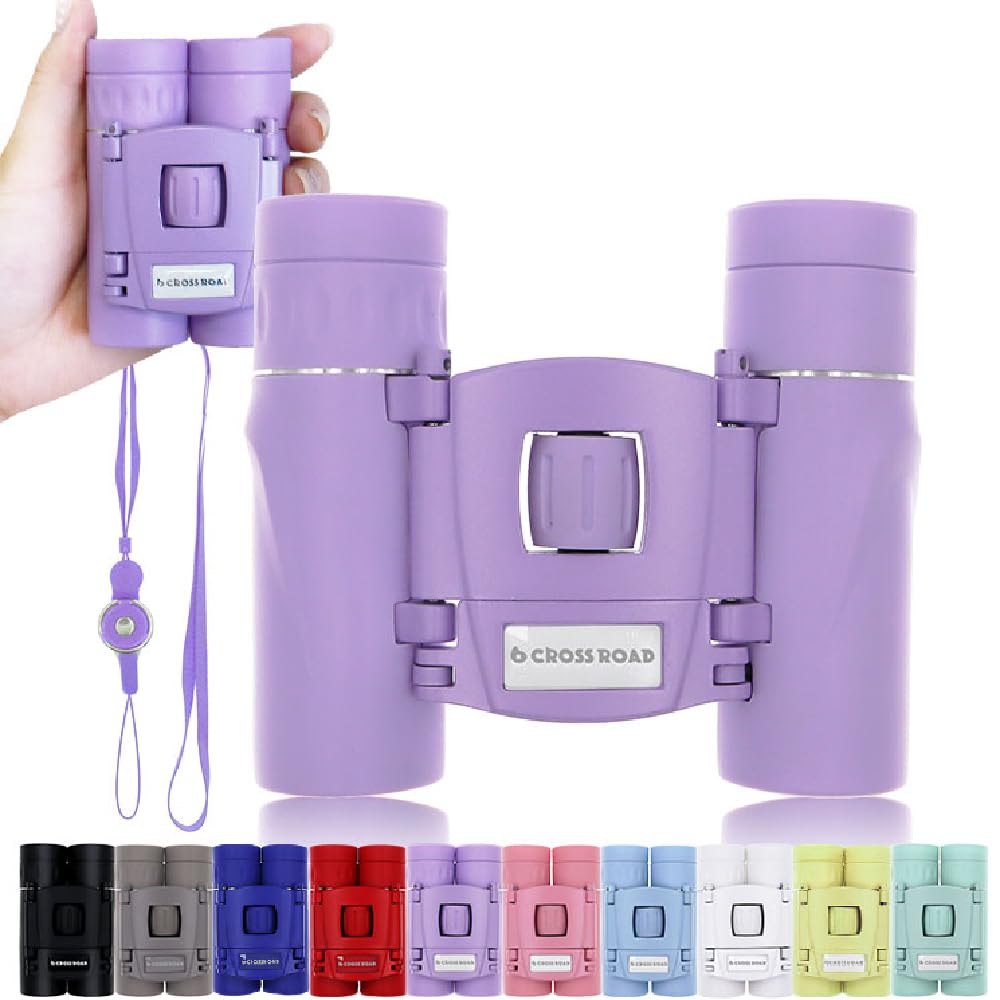 Amazon | クロスロード 双眼鏡 パープル 紫 ラベンダー くすみカラー