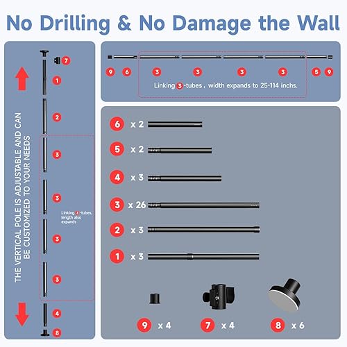 Miniatura 19 de Divisor de habitación plegable con ruedas, divisor de 6 pies de alto para separación de habitaciones, divisores y divisores móviles de habitación,