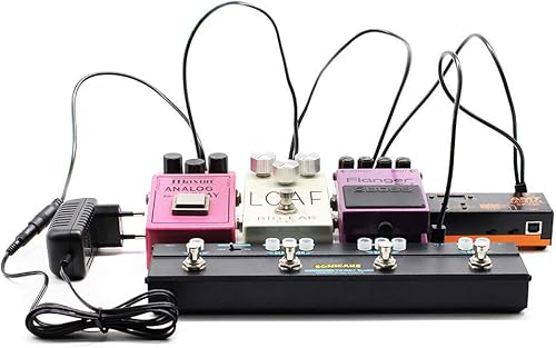 Miniatura 4 de SONICAKE - Cable de cadena tipo margarita de 5 vías de 9 V CC con enchufe de ángulo recto para pedal de efectos de guitarra