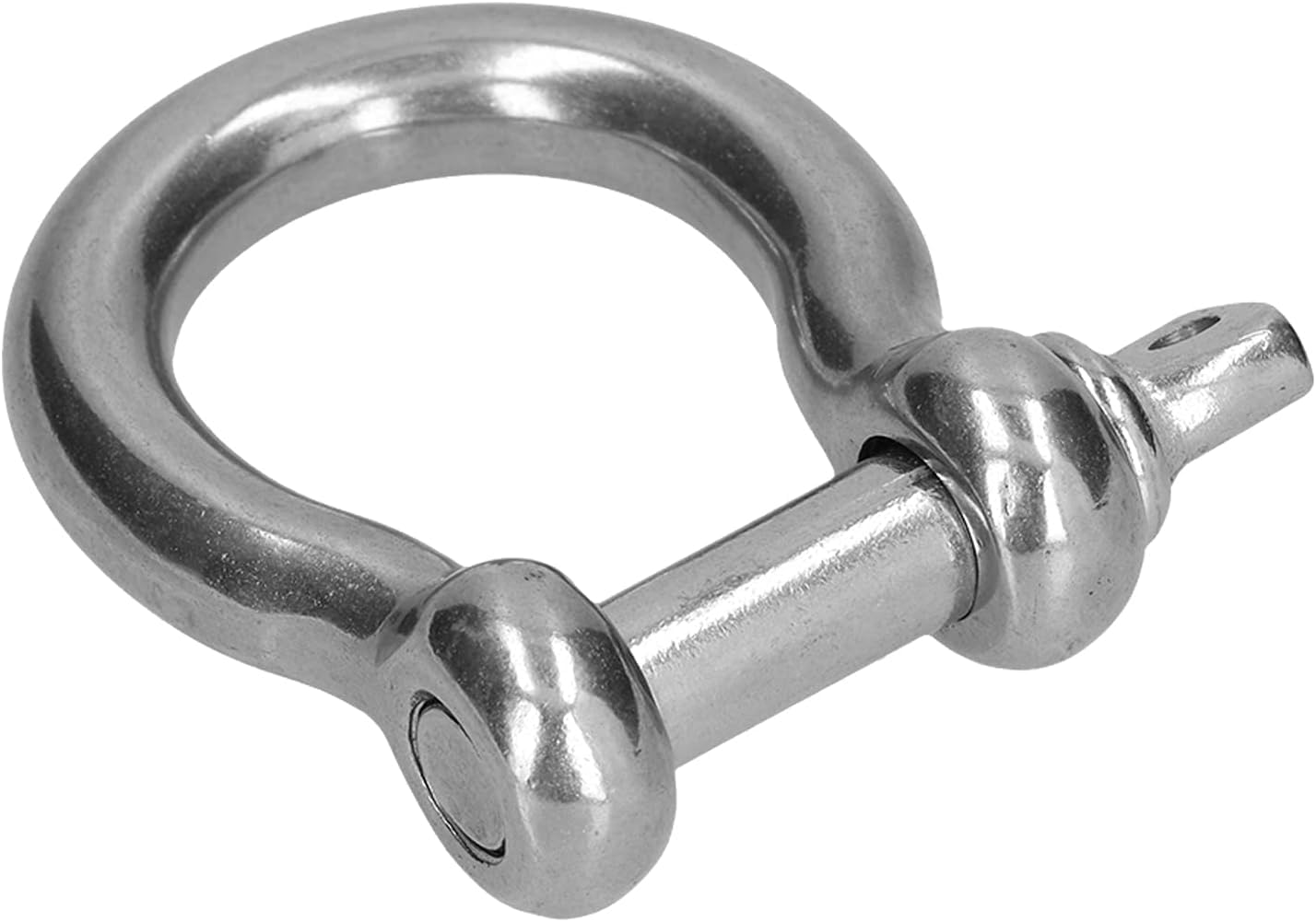 Schraubbolzen-Ankerschäkel, 304-Edelstahl-Bügelschäkel, M6, 10 Stück