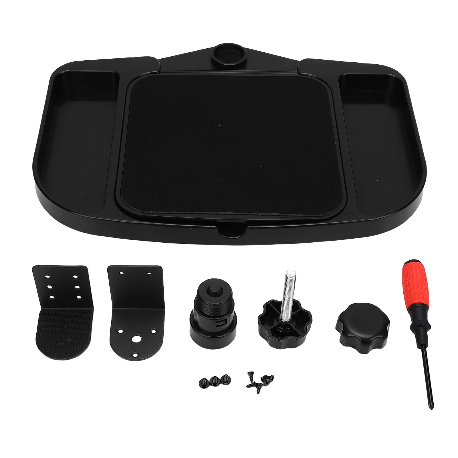 Vassoio per mouse sotto la scrivania, morsetto sulla piattaforma, prolunga girevole a 360°, morsetto sulla piattaforma per mouse, supporto per mouse regolabile, vassoio girevole da scrivania, accessor