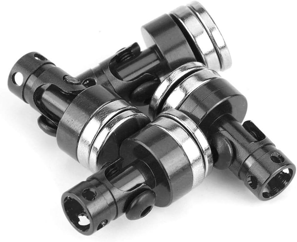 Dilwe 4Pcs Body Post Mount, Aluminum Magnetic Invisible Body Post Mount for SCX10 4WD 1:10 RC Car(Black)