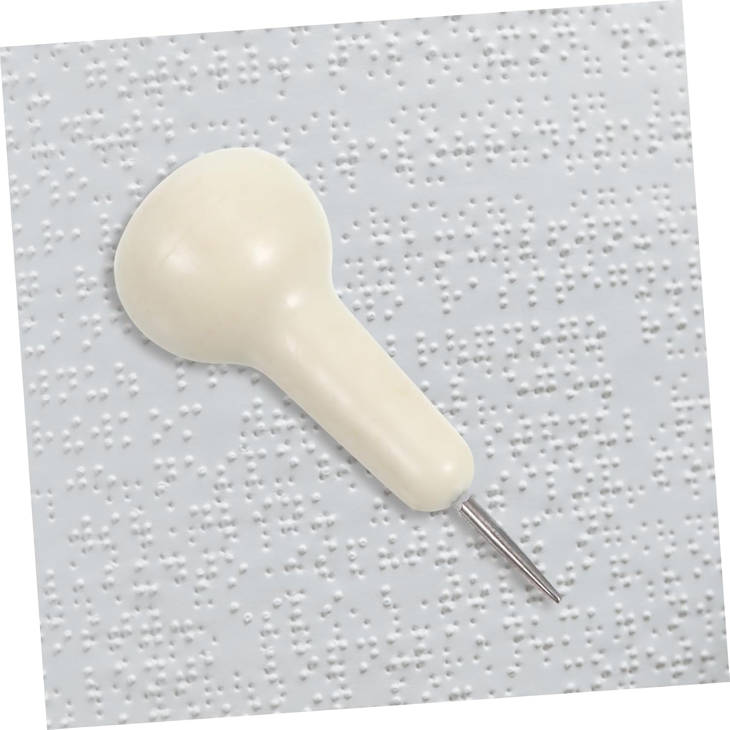 Didiseaon Blind Writing Pen Present for Impaired Braille for Beginners Blind Supplies Blind People Items for Blind Tools for Blind People Braille Label Maker Plastic Beige